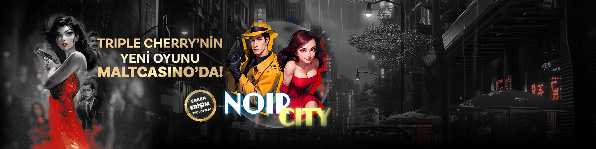 noir city kı9rmızı elbiseli triple cherry pre